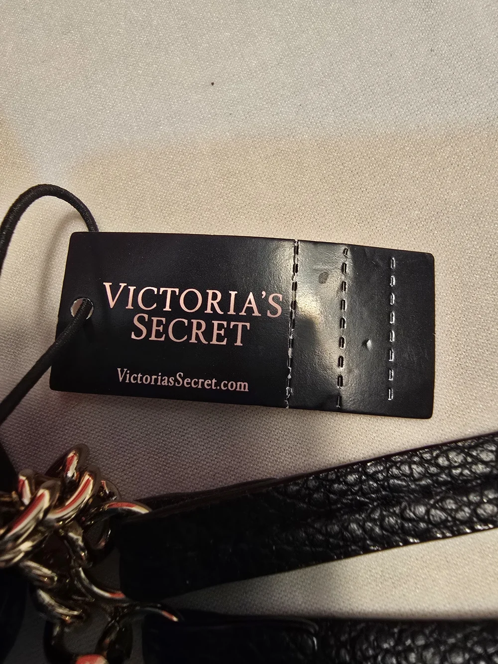Victoria's Secret Black Floral Wristlet Wallet with Pink & Purple Flowers - Picture 2 of 6